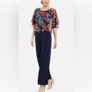 Connected Apparel NWT Size 12P Navy Women's Jumpsuit